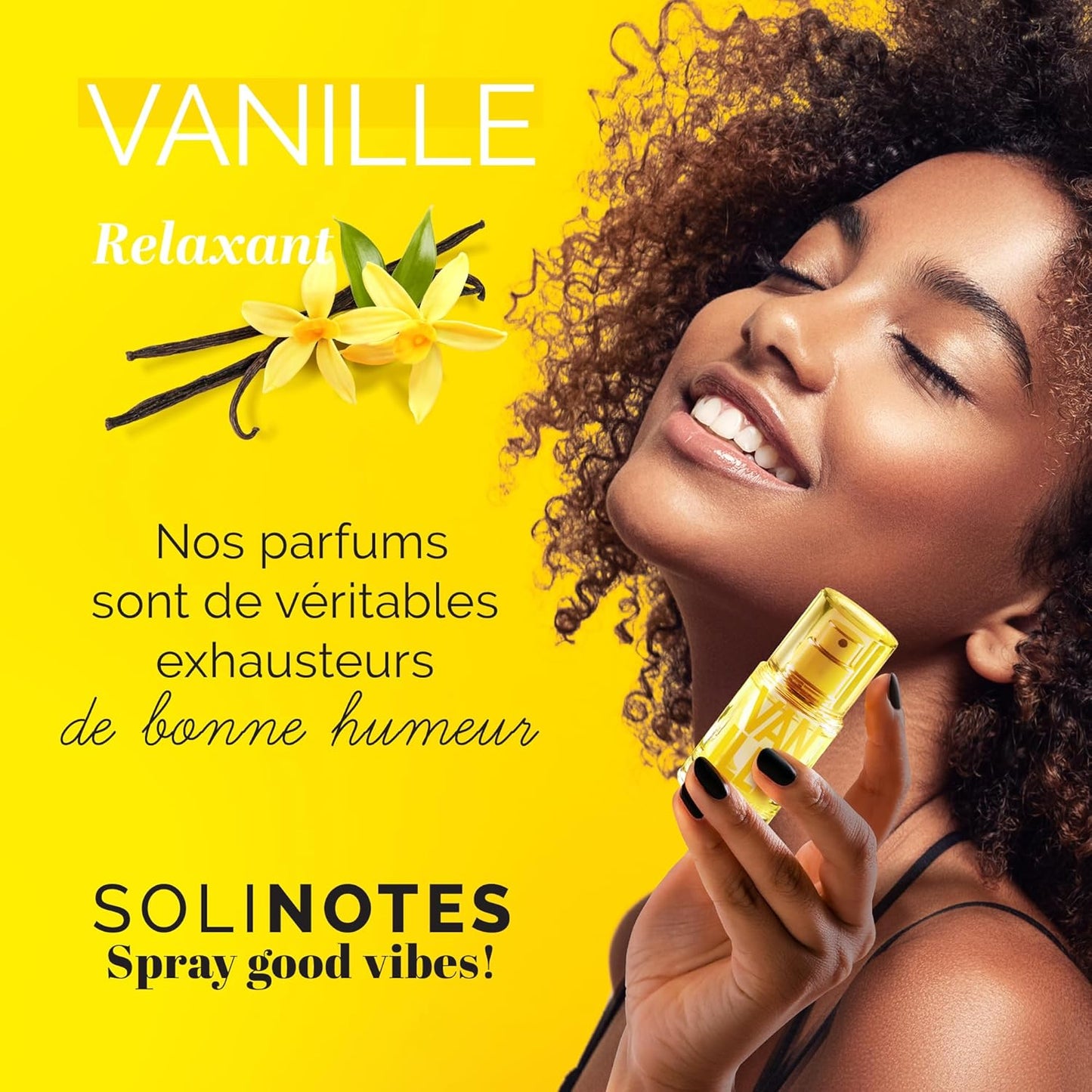 SOLINOTES Vanilla Perfume for Women - Delicate Floral Eau De Parfum | Vegan & Made in France - 0.5 fl. oz