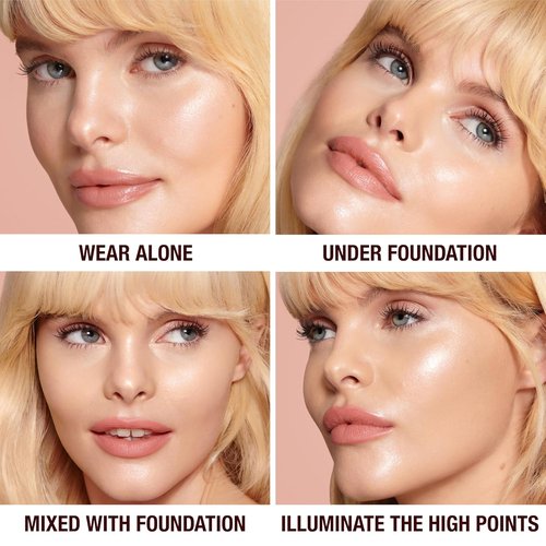 Charlotte Tilbury Hollywood Flawless Filter - Multi-Use Makeup Primer & Illuminating Highlighter - Smooths, Blurs Skin