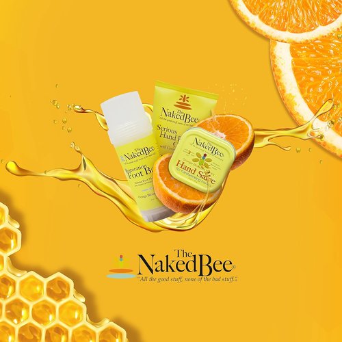 Naked Bee Orange & Blossom Honey Moisturizing Hand and Body Lotion - 6.7 Ounce Size