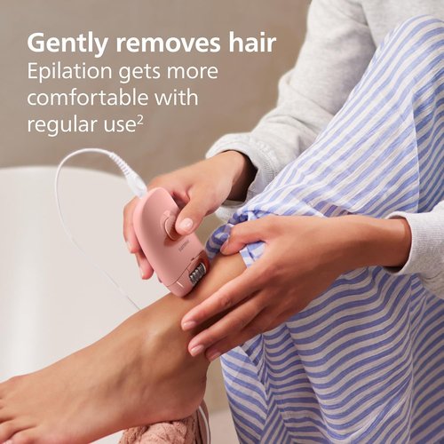 Philips Epilator Series 2000 - Corded Hair Removal Device for Women | Ideal for Legs and Body, Model BRE227/00