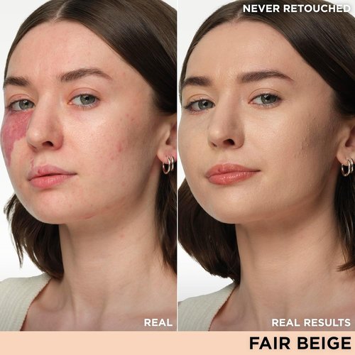 IT Cosmetics CC+ Cream - Full Coverage Foundation with SPF 50+ | Fair Beige - 1.08 fl oz & Brush #7 for Blending