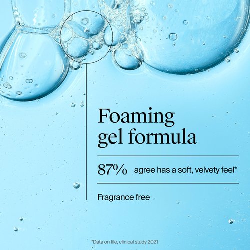 Neutrogena Hydro Boost Face Wash, Fragrance Free, Hydrating Facial Cleanser with Hyaluronic Acid, Daily Foaming Face Wash & Makeup Remover, Hypoallergenic Gel Cleanser, 16 fl. oz