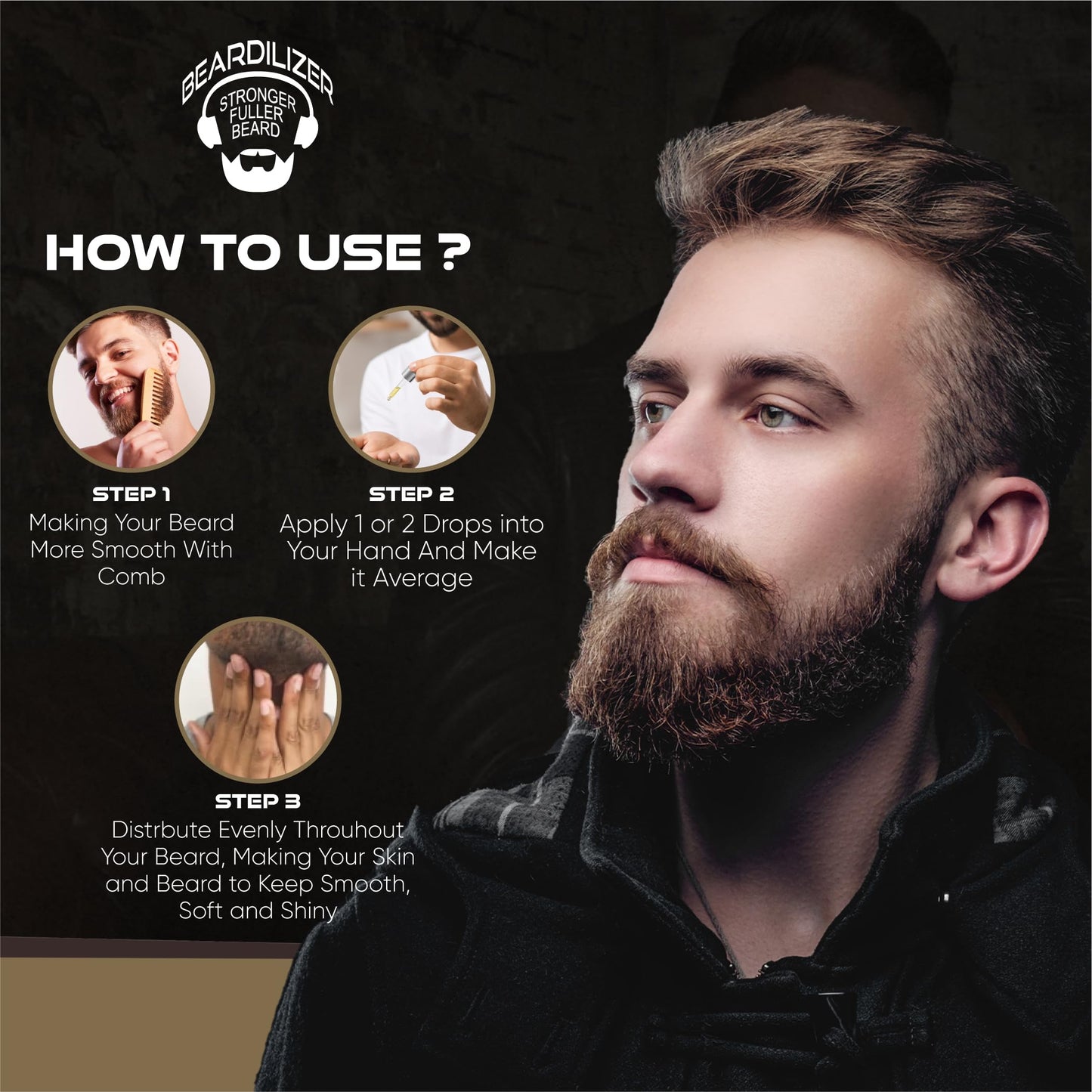 Beardilizer ® Beard Oil Collection - #18 Citrus Blast 4 Oz - Made with 100% Natural Ingredients