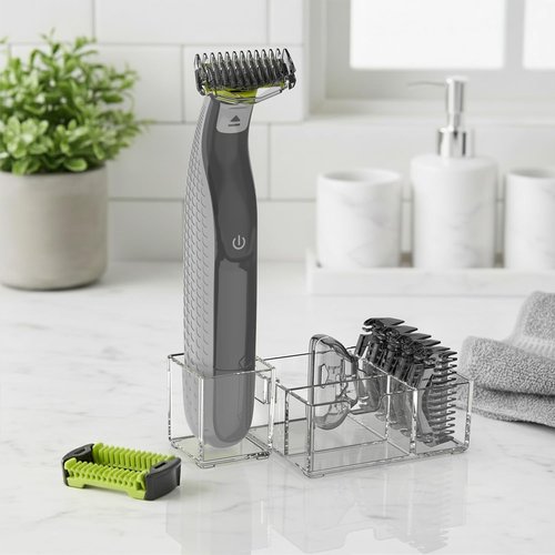 Philips Norelco OneBlade Guards Kit Plus - 6 Guide Combs (1-6mm), Replacement Body Comb & Organizer Stand