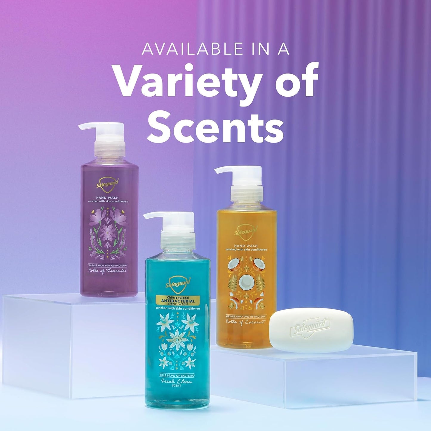 Safeguard Liquid Hand Soap, Micellar Deep Cleansing, Washes Away 99% Bacteria, Made with Natural Moisturizers, Enriched with Skin Conditioners, PH Balanced, Coconut Scent 10.1 oz (Pack of 4)