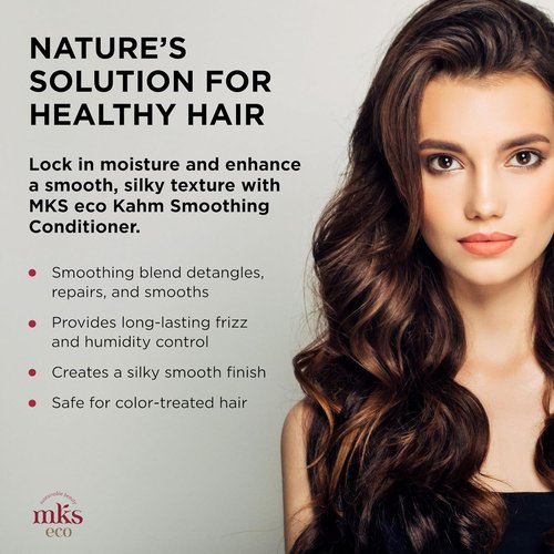 MKS Eco Kahm Smoothing Conditioner - Detangle & Moisturize Hair with Argan Oil | Vegan & Cruelty-Free