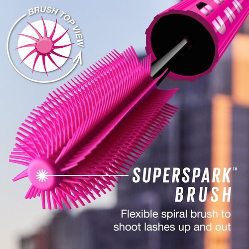 Maybelline Lash Sensational Mascara - Lengthening & Volumizing Formula | 24HR Wear, Blackest Black, 1 Count