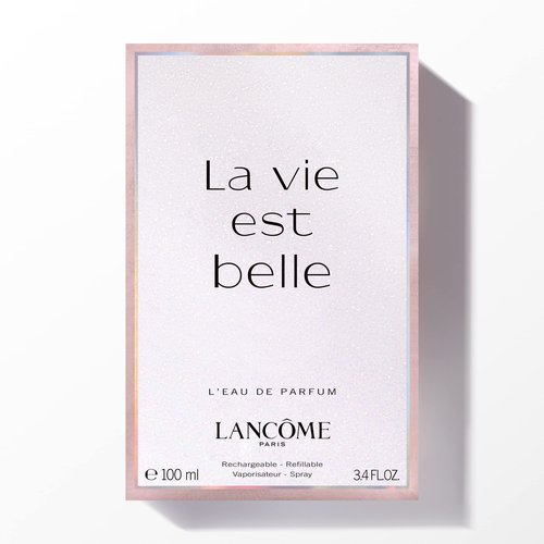 Lancôme La Vie Est Belle Eau de Parfum - Long Lasting Fragrance with Notes of Iris, Earthy Patchouli, Warm Vanilla & Spun Sugar - Floral & Sweet Women's Perfume, 3.4 Fl Oz