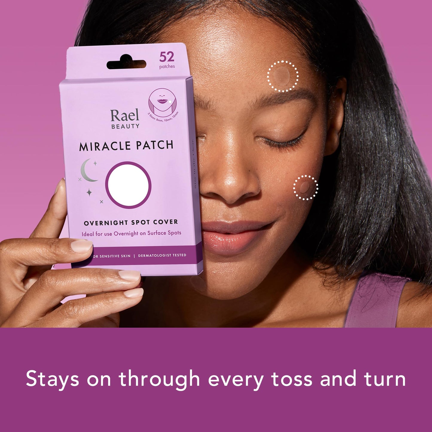 Rael Pimple Patches, Miracle Invisible Spot Cover - Hydrocolloid Acne Pimple Patch, Absorbs Zits & Blemish, Korean Skin Care, 2 Sizes (96 Count)