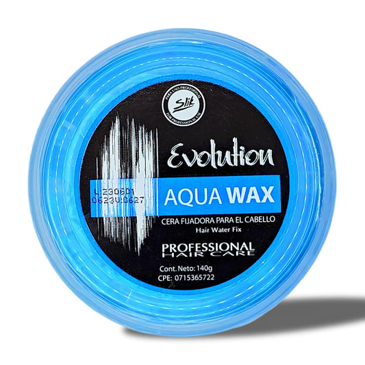 SLIK Aqua Wax Hair Styling Wax - Strong Hold & Frizz Control, Easy Wash Out | Unisex (140g / 4.9oz)
