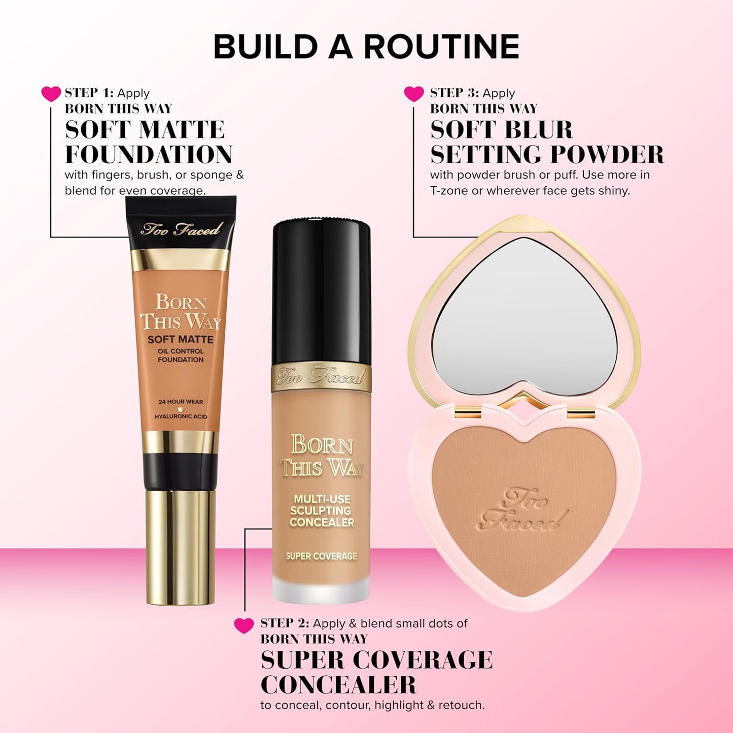 Too Faced Born This Way Concealer - Full Coverage, Non-Comedogenic, Oil-Free | Infused with Hyaluronic Acid, Coconut Water & Alpine Rose