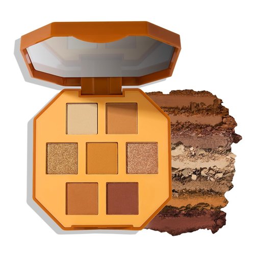 Julep Eyeshadow 101 Pro Powder Palette - Turmeric Latte | 7 Blendable Matte & Shimmer Shades for Travel