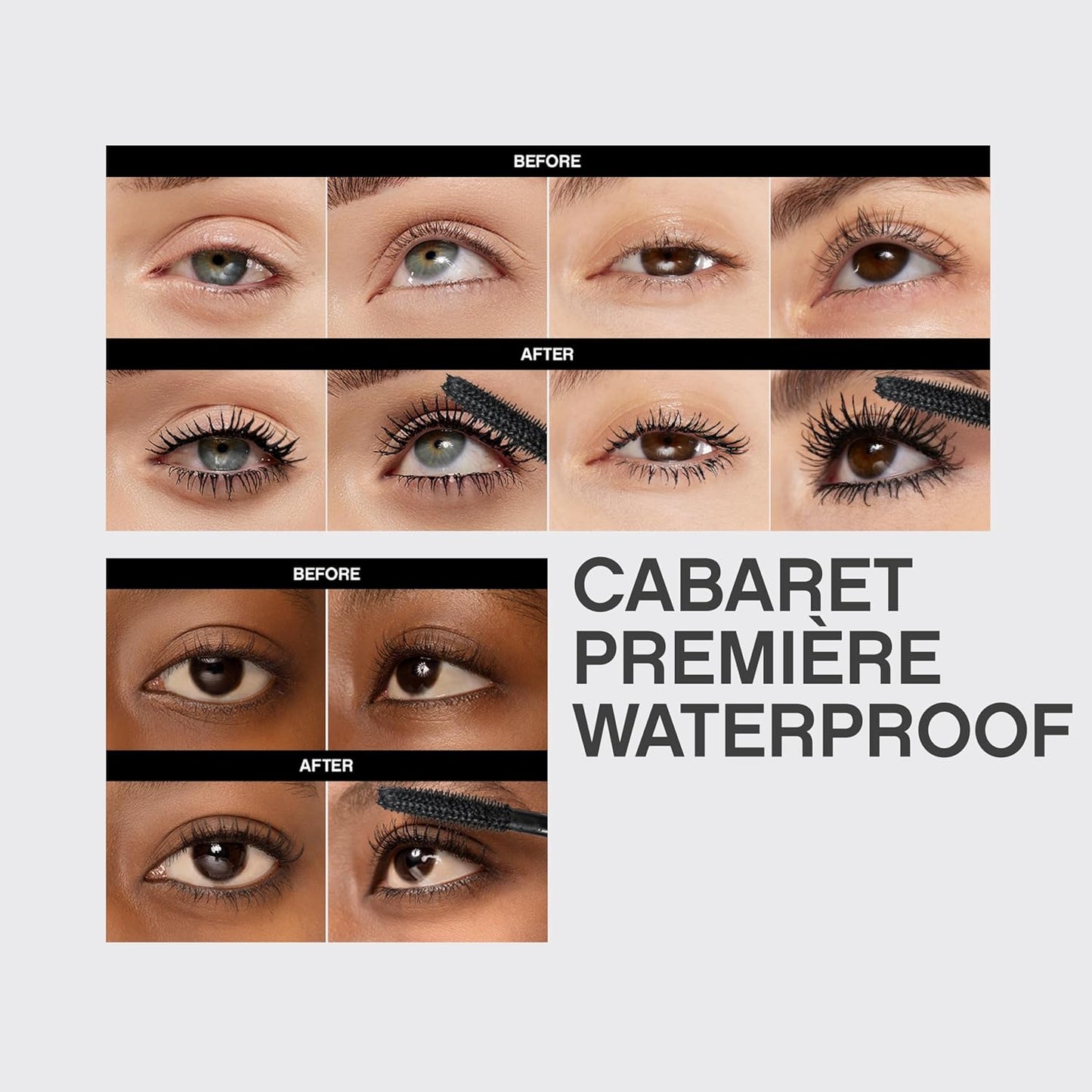 Vivienne Sabó Cabaret Premiere Black Mascara - Waterproof, Volume & Length, 0.3 Fl Oz | Cruelty-Free