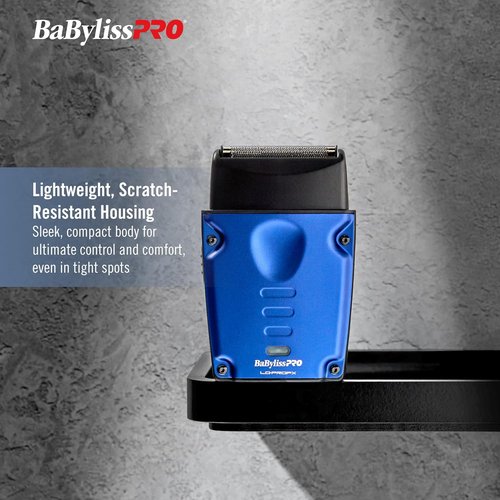 BaBylissPRO High-Performance LO-PROFX Foil Shaver - Compact Design for Precision Grooming