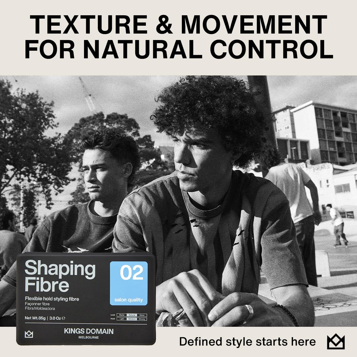 Skiennix Shaping Fibre - Men's Hair Paste for Medium Hold | Adds Natural Movement & Texture