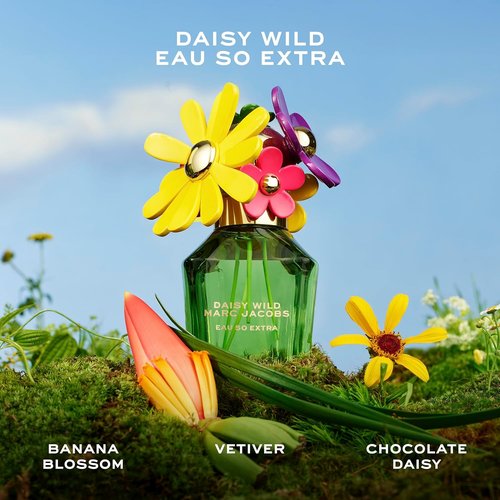 Marc Jacobs Daisy Wild Eau So Extra Eau de Parfum - Gourmand Floral Women's Fragrance with Banana, Pear Nectar & Vanilla