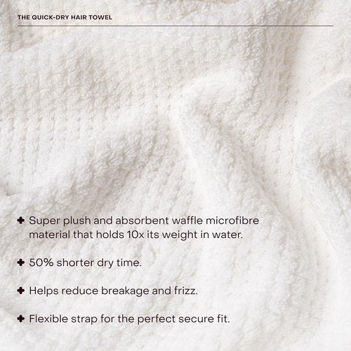 Everist Quick-Dry Hair Towel - Microfiber for 50% Shorter Dry Time & Reduced Hair Breakage | Flexible Strap
