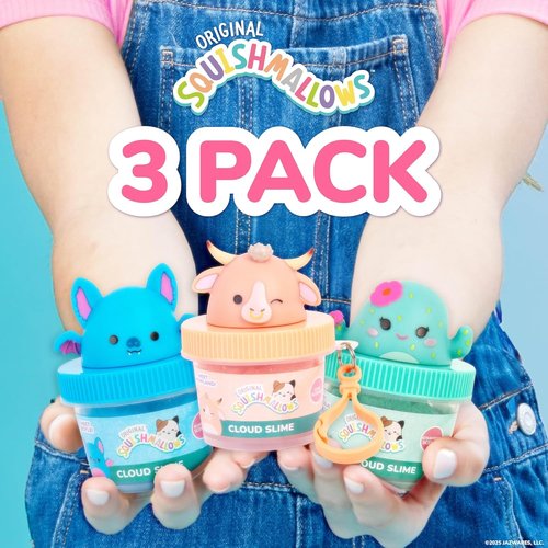 Original Squishmallows™ Mini Slime Squad, 3 Slime Bag Charms