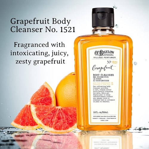 C.O. Bigelow Grapefruit Body Wash - Moisturizing Formula with Aloe Vera | 10 Fl Oz