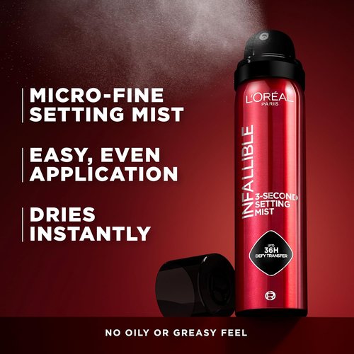 L'Oreal Paris Infallible Setting Spray Mist - Microfine 36HR Wear | Clear 1.76 oz