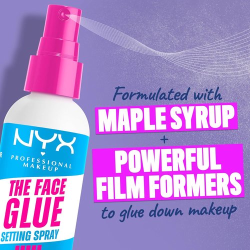 NYX Professional Makeup Face Glue Setting Spray - Transfer-Resistant & Waterproof | 24HR Makeup Wear