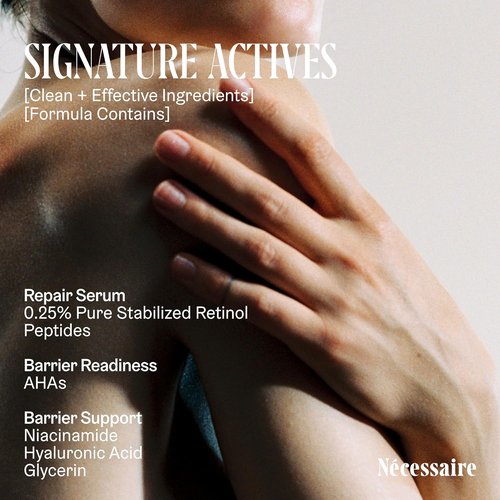 Nécessaire The Hand Retinol Serum - Anti-Aging Repair for Wrinkles & Crepiness | 2.2 fl oz, 0.25% Pure Retinol