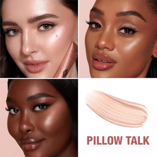 Charlotte Tilbury Beauty Light Wand Liquid Highlighter - Soft-Focus Radiant Blush for Cheeks | Pearlescent Finish