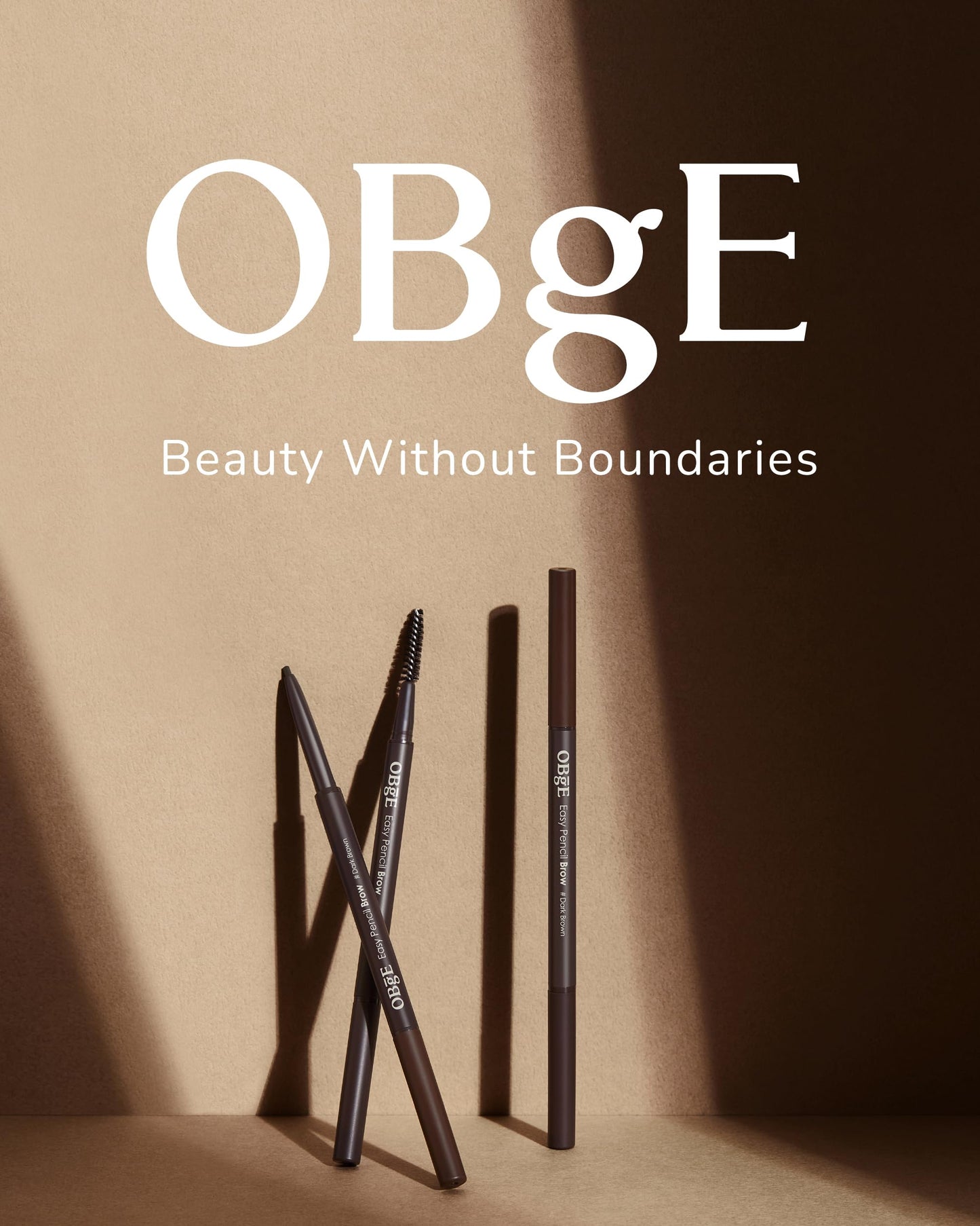 OBgE Easy Pencil Brow (Deep Gray, 0.003oz) - Ultra Fine Eyebrow Pencil with Brush for Precise and Effortless Brow Shaping. Long Lasting Natural Color.