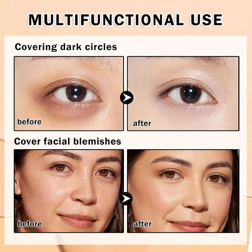 Regine Switzerland Under Eye Concealer - Dark Circle Corrector & Brightener | Full Coverage, Long-Lasting (01 Chantill)