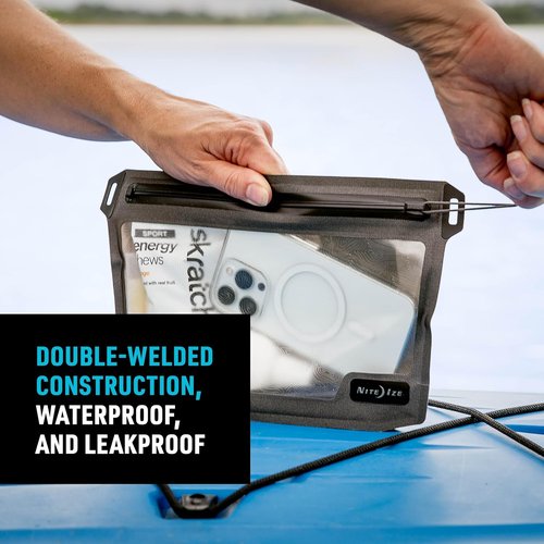 Nite IZE Runoff Waterproof Pouch - TSA Compliant Travel Toiletry Bag - Ideal for Beach or City Use