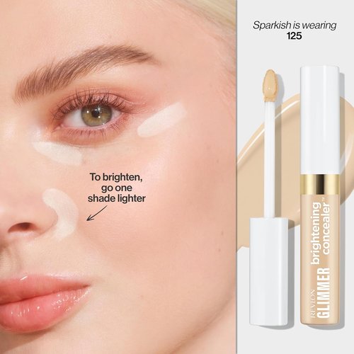 Revlon Glimmer Brightening Concealer - Liquid Under Eye Makeup with Caffeine & Vitamin C | 0.3 fl oz
