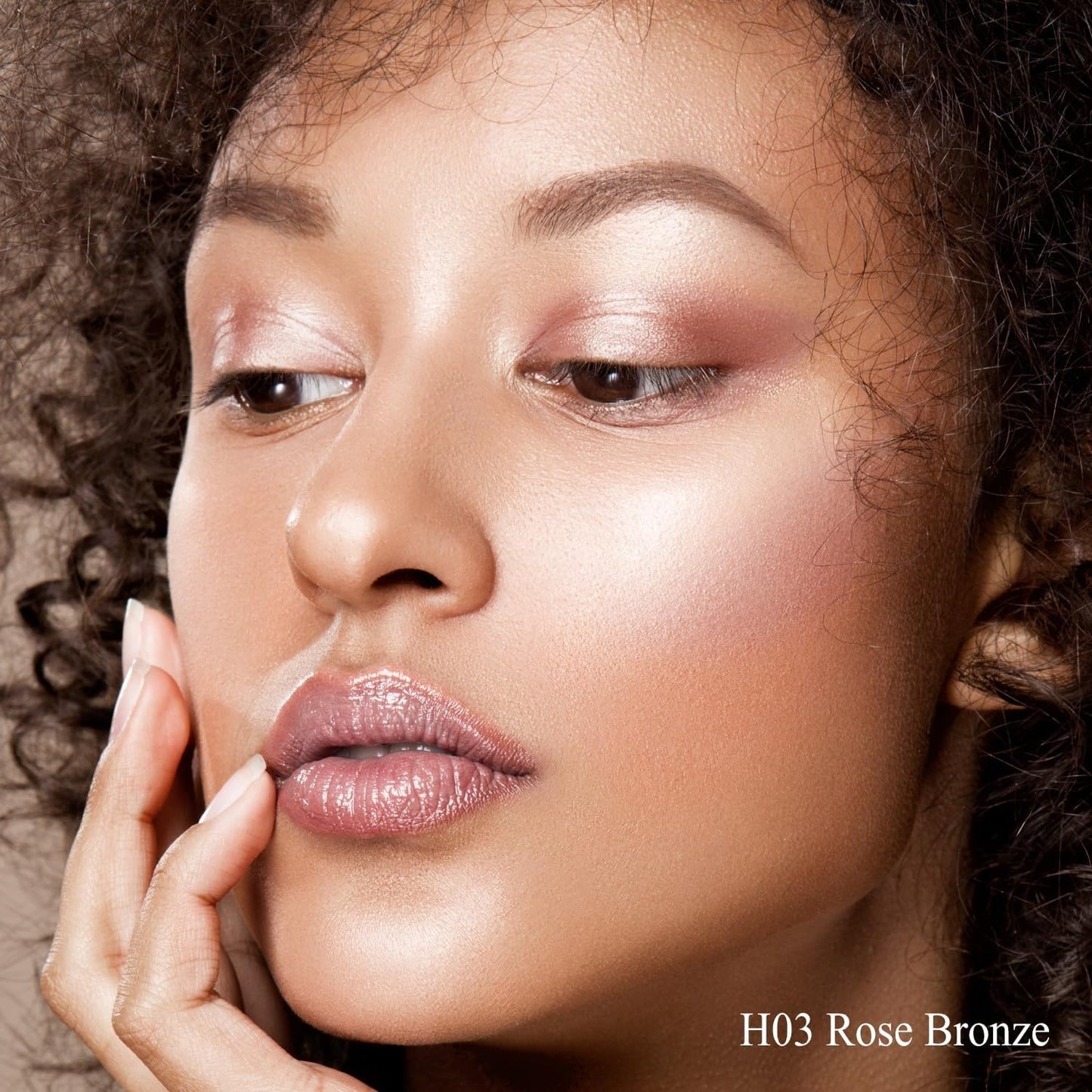 Dewy Highlighter - Radiant Makeup Stick for Face & Body | Buildable Shimmer Glow | Vegan & Cruelty-Free | Rose Bronze Gold 15g/0.53fl. Oz