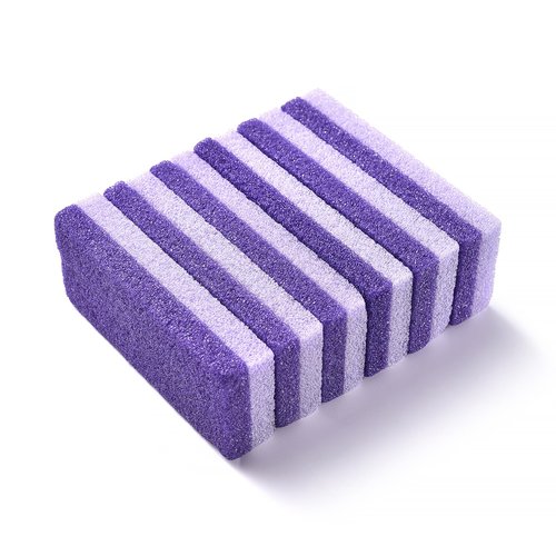 KAZIPOP 6PCS Foot Pumice Stone Pedicure Stone Callus Remover & Foot Scrubber Pumice Sponge for Feet and Heels Callus and Dead Skins
