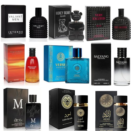 A CENTER Men's Cologne Sampler Set - Luxury 9-Piece Fragrance Variety Pack | Woodsy, Citrus, Spicy Scents