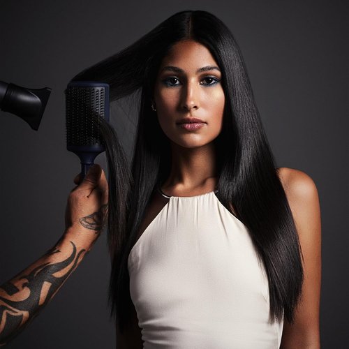 Fromm Intuition Ceramic Ionic Thermal Blow Dry Paddle Brush - Smooth, Detangle & Straighten Thick Hair in One Step