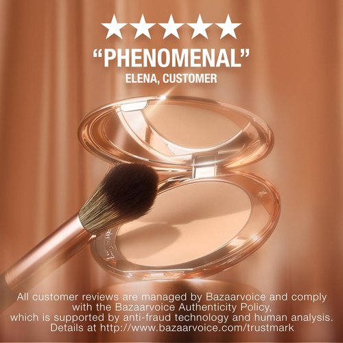 Charlotte Tilbury Airbrush Flawless Finish Setting Powder - Pore-Blurring Pressed Powder for Face Makeup to Minimize Shine with a Soft-Focus Finish - 3 Tan