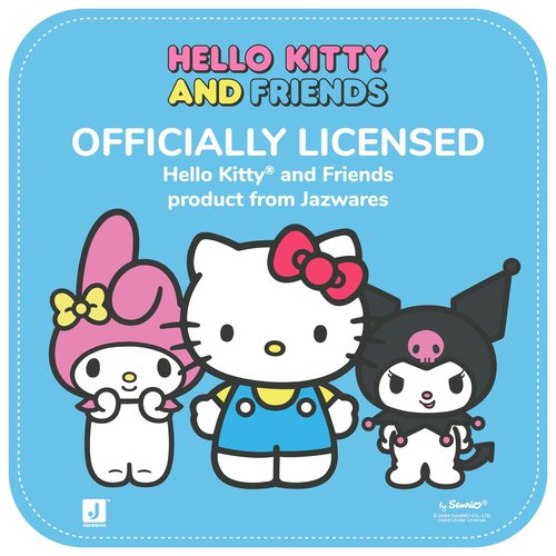 Jazwares Hello Kitty® and Friends - 8-Inch Hello Kitty Pajama Party Plush - Officially Licensed Sanrio® Product from Ages 6+