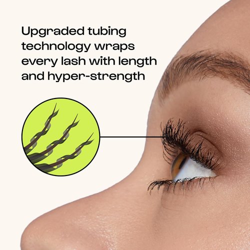 Alleyoop Tubing Mascara Black - Lengthening & Defining, Smudge Resistant, Vegan Formula | 4 mL Mini Size