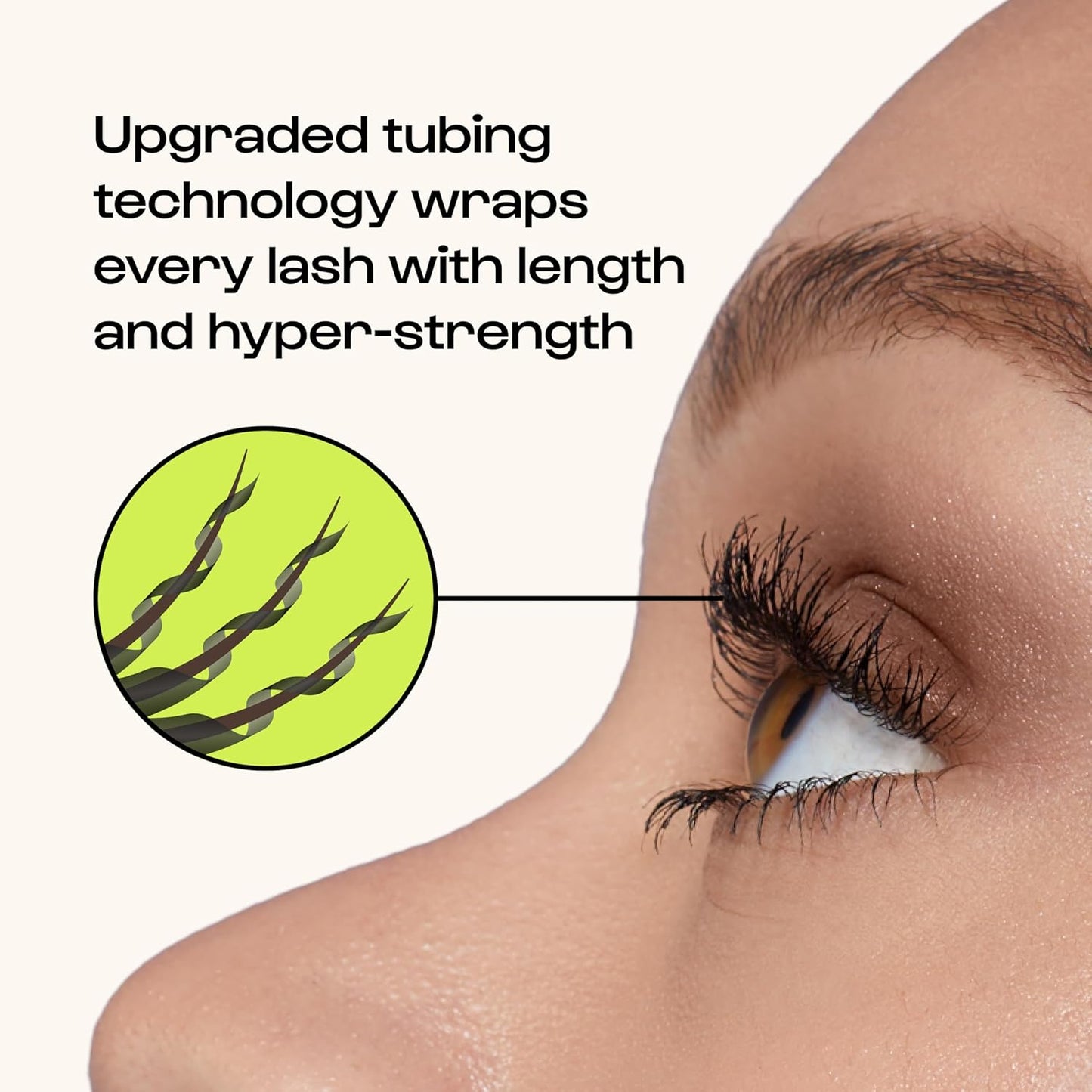 Alleyoop Tubing Mascara Black - Lengthening, Smudge-Proof Formula for Sensitive Eyes | Mini 4 mL