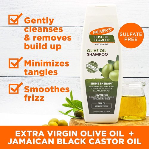 Palmer's Olive Oil Formula Shine Therapy Shampoo - Nourishing Formula | 13.5 Ounce (Pack of 2)
