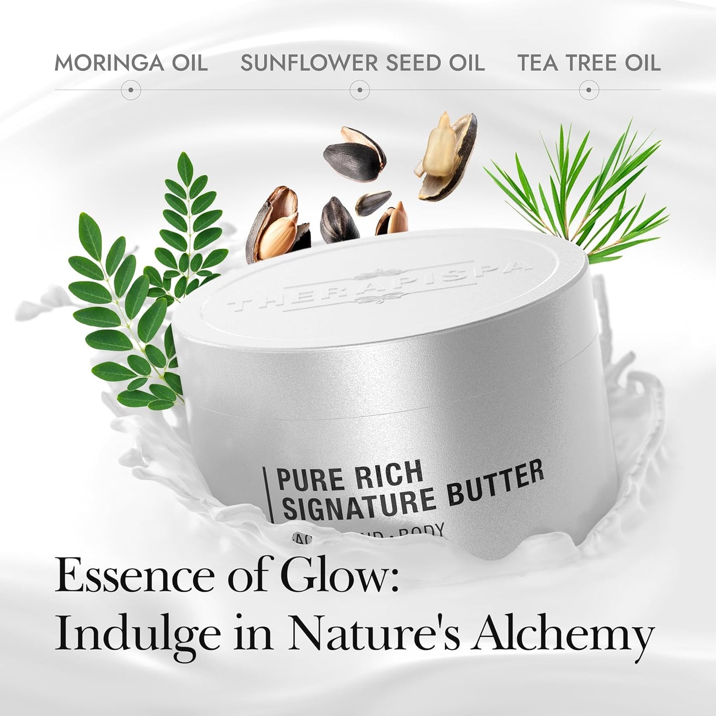 TherapiSpa Nourishing Body Butter - Hydrating Cream with Shea Butter, Ceramides & Collagen | 7.0 fl oz