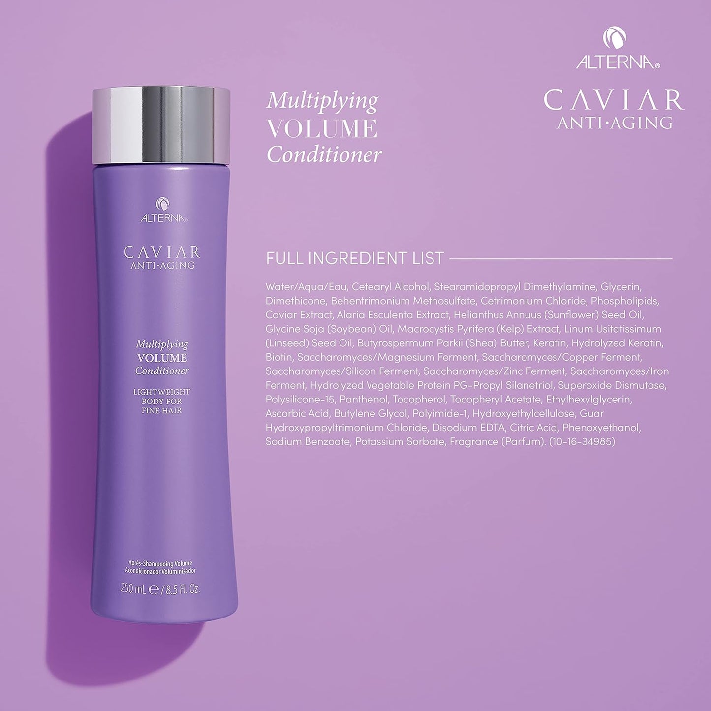 Alterna CAVIAR Anti-Aging Volume Conditioner - Boosts Thickness for Fine Hair | Sulfate Free Formula