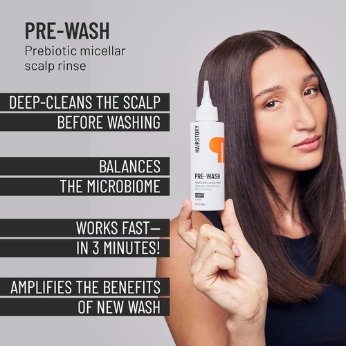 Hairstory New Wash - Cleansing Cream & Scalp Brush Duo for All Hair Types | Purifying Rinse