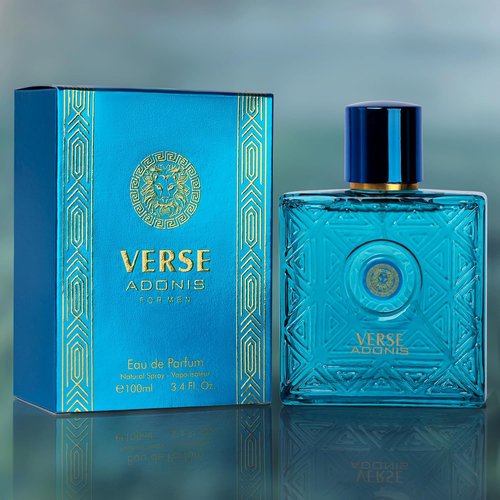 NovoGlow Verse Adonis Eau De Parfum for Men - Refreshing Woody Floral & Fruity Scent | 3.4 Fl. Oz. Gift-Ready
