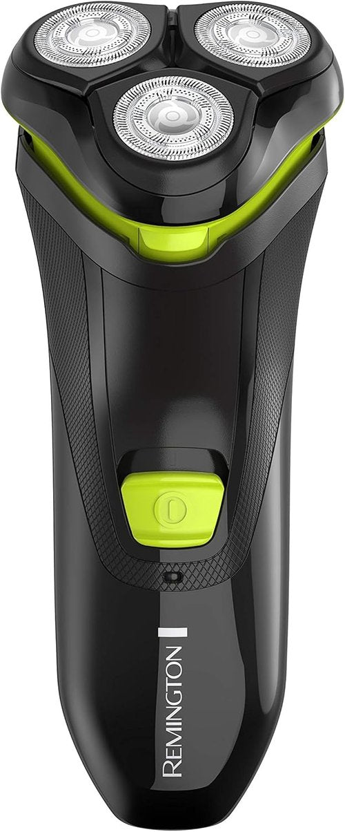Remington Ultrastyle Rotary Shaver - Rechargeable Design | Black & Neon Green Color