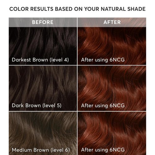 Madison Reed Radiant Hair Color Kit - 6NCG Medium Golden Red | PPD-Free, Ammonia-Free Permanent Dye