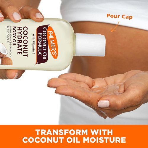 Palmer's Coconut Oil Formula Body Oil - Moisturizing Bath Oil with Green Coffee Extract | 8.5 Ounces