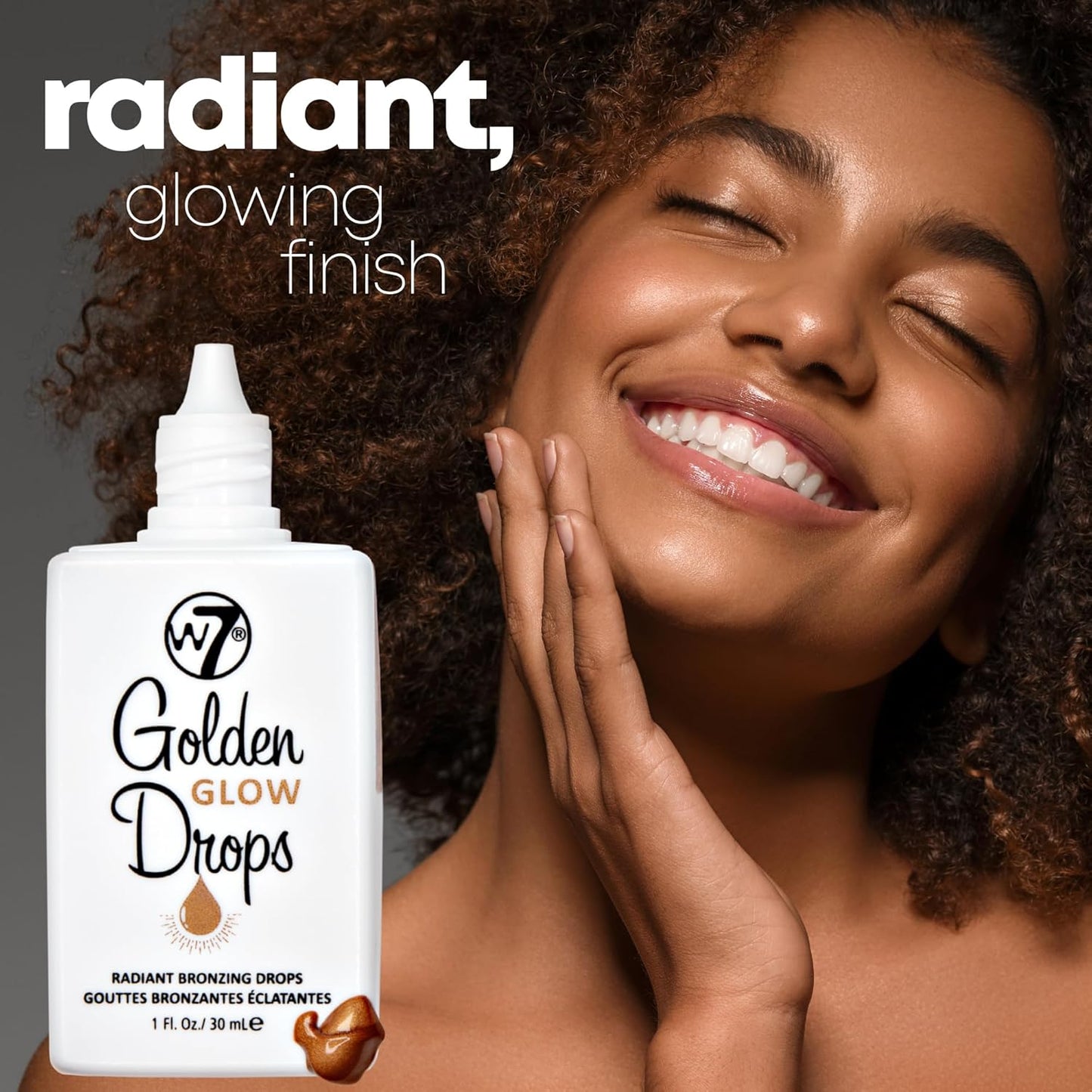 W7 Golden Glow Drops - Liquid Bronzing Drops for Flawless Skin & Radiant Glow | 30ml