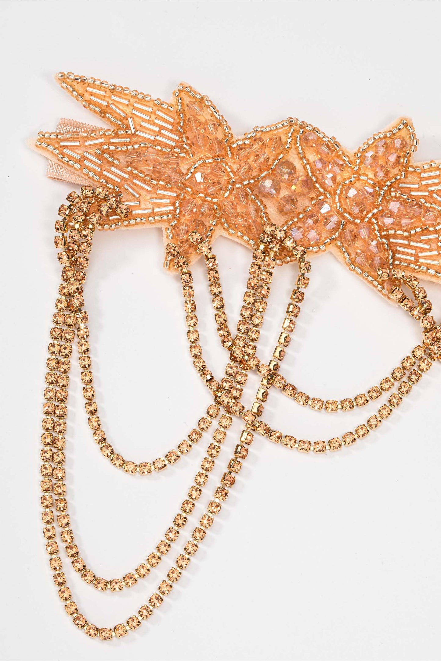 BABEYOND 1920s Flapper Headpiece Roaring 20s Headband Great Gatsby Headband Chain for Women Vintage Hair Accessory (Champagne)