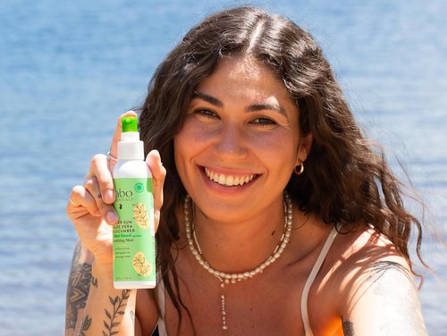 Babo Botanicals After Sun Soothing Mist - Aloe Vera & Cucumber - Gentle Relief for Face & Body - EWG Verified